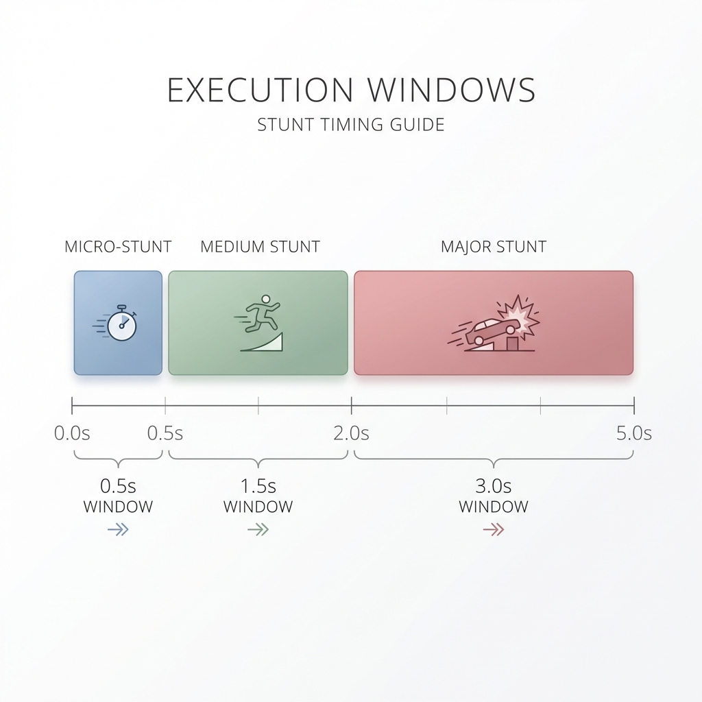 Stunt Execution Windows Timeline