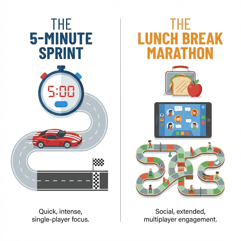 Break-time Strategy Comparison