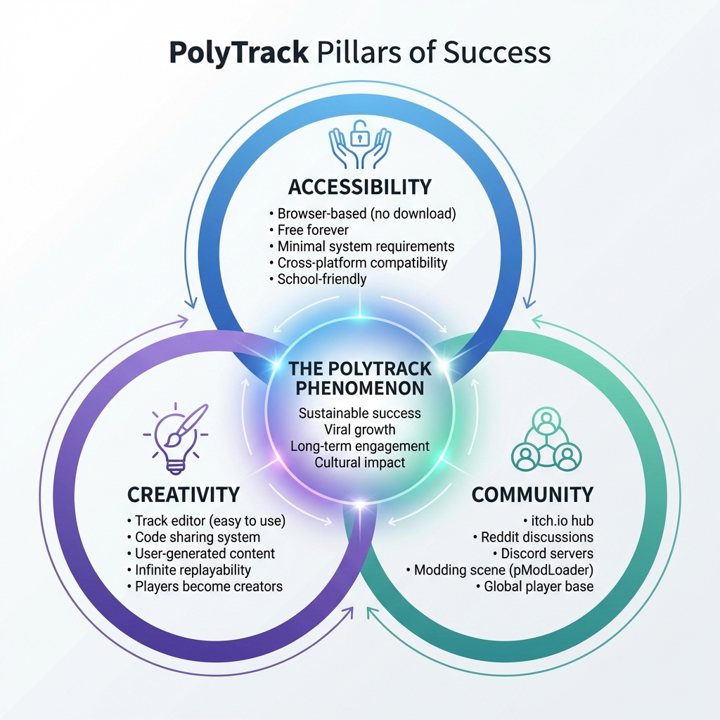 PolyTrack's Three Pillars of Success