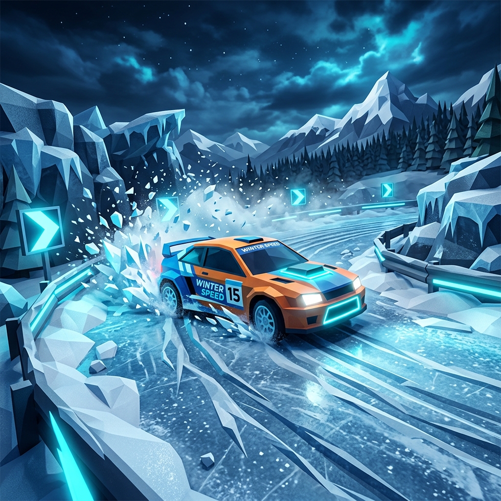 PolyTrack Winter 1 Speedrun Guide: Conquering Ice Physics