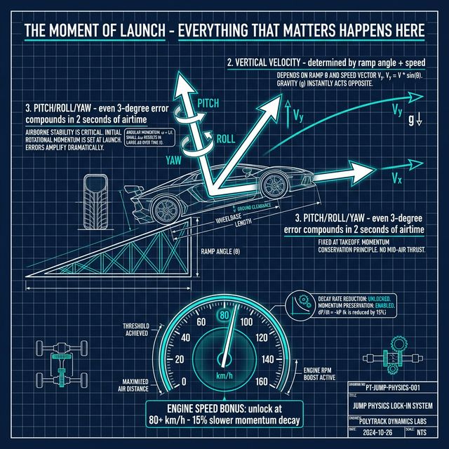 PolyTrack Jump Physics - The Moment of Launch